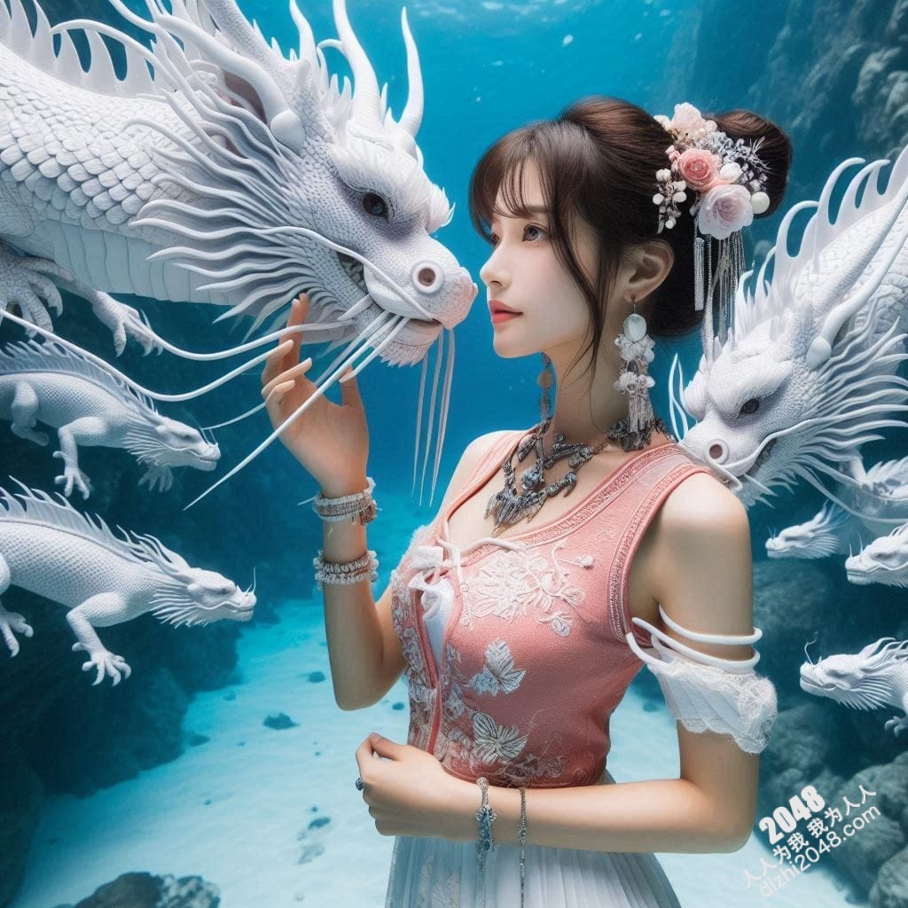 嫦娥海底魅影：月宫仙子深海私藏，绝美曲线诱惑无限(9)