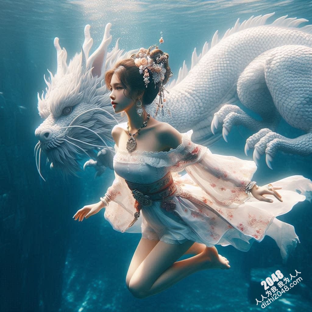 嫦娥海底魅影：月宫仙子深海私藏，绝美曲线诱惑无限(10)