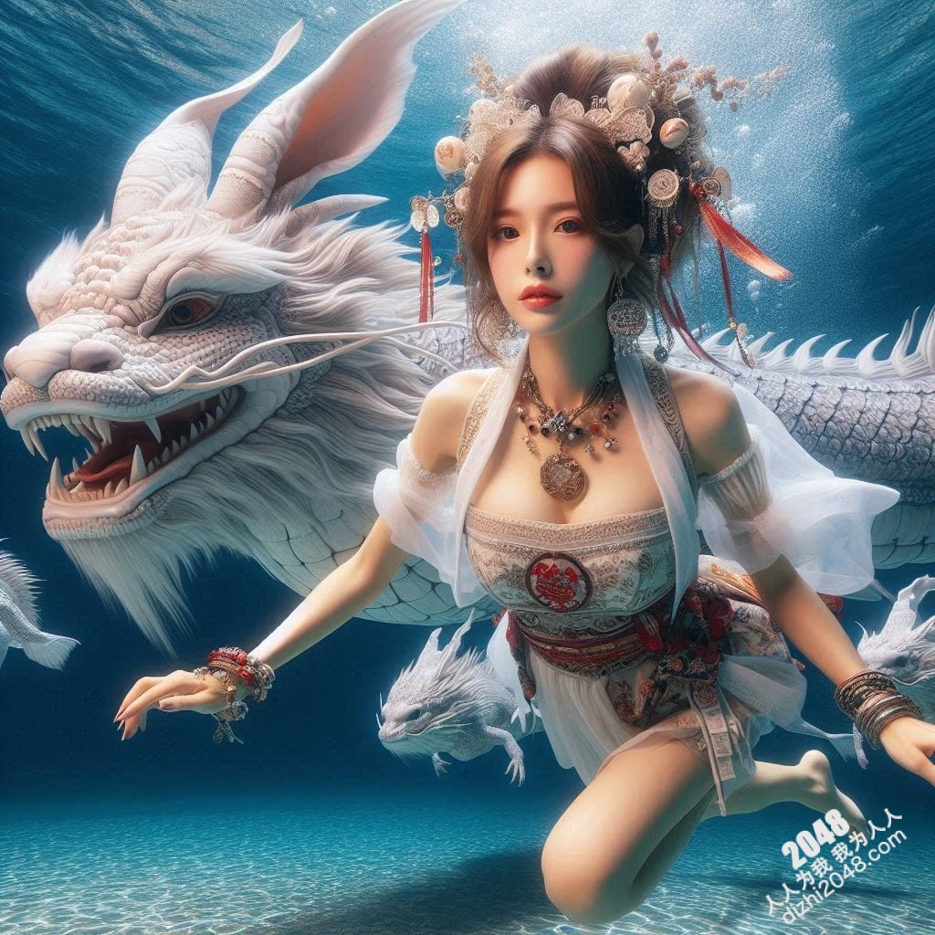 嫦娥海底魅影：月宫仙子深海私藏，绝美曲线诱惑无限(12)
