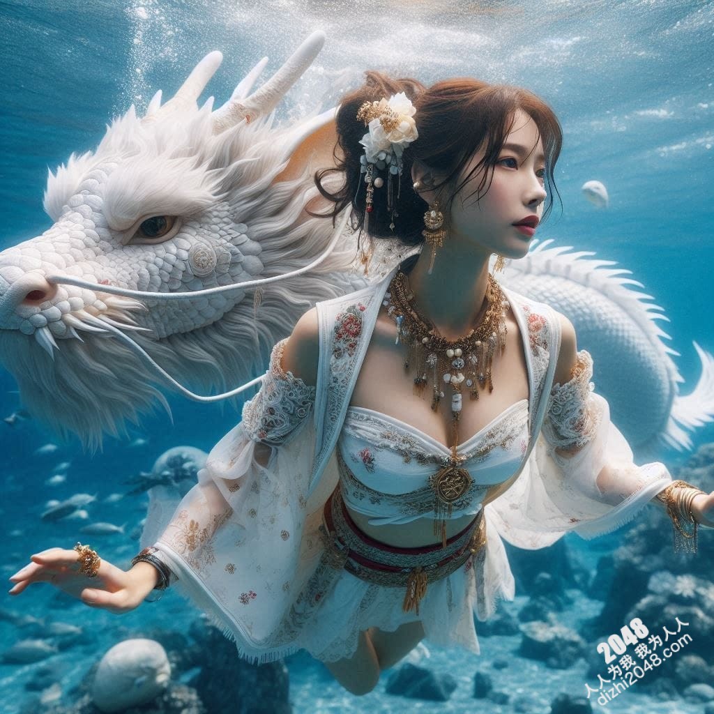 嫦娥海底魅影：月宫仙子深海私藏，绝美曲线诱惑无限(13)