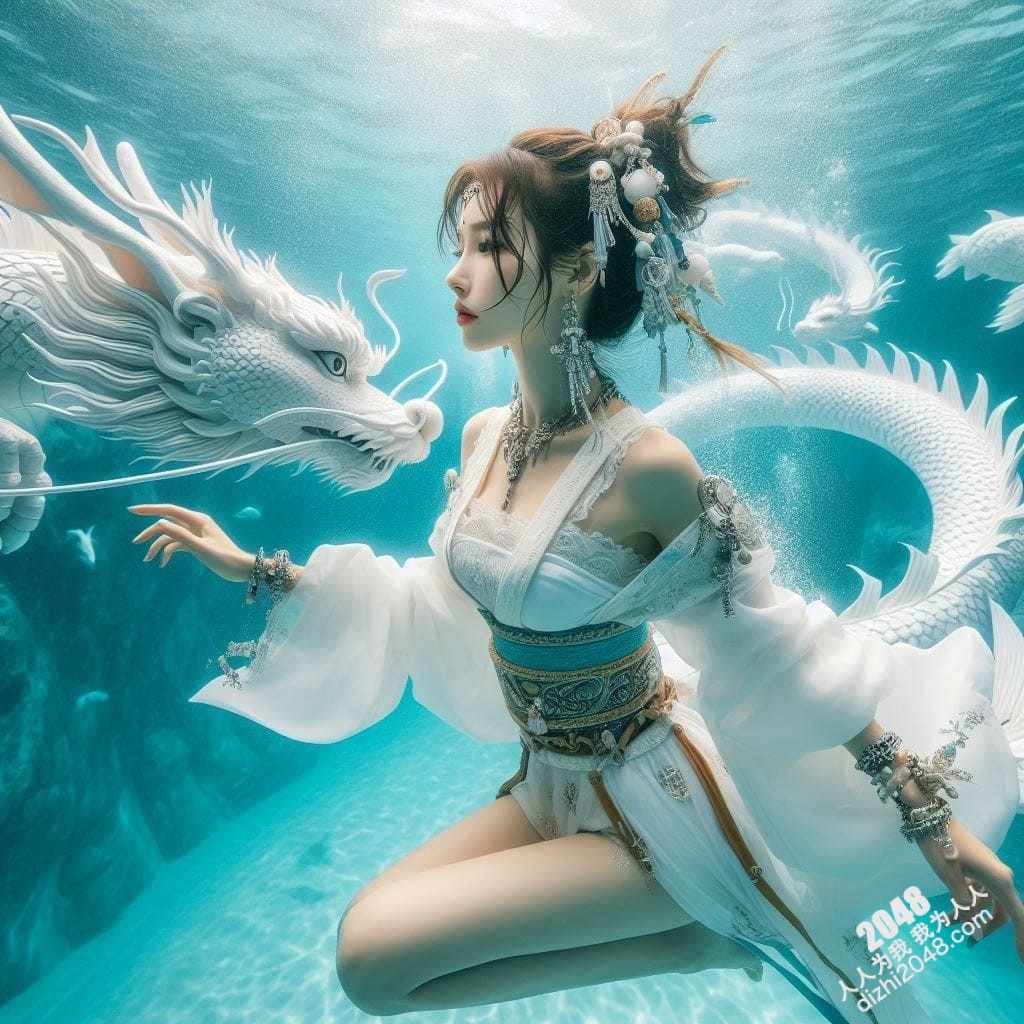 嫦娥海底魅影：月宫仙子深海私藏，绝美曲线诱惑无限(16)
