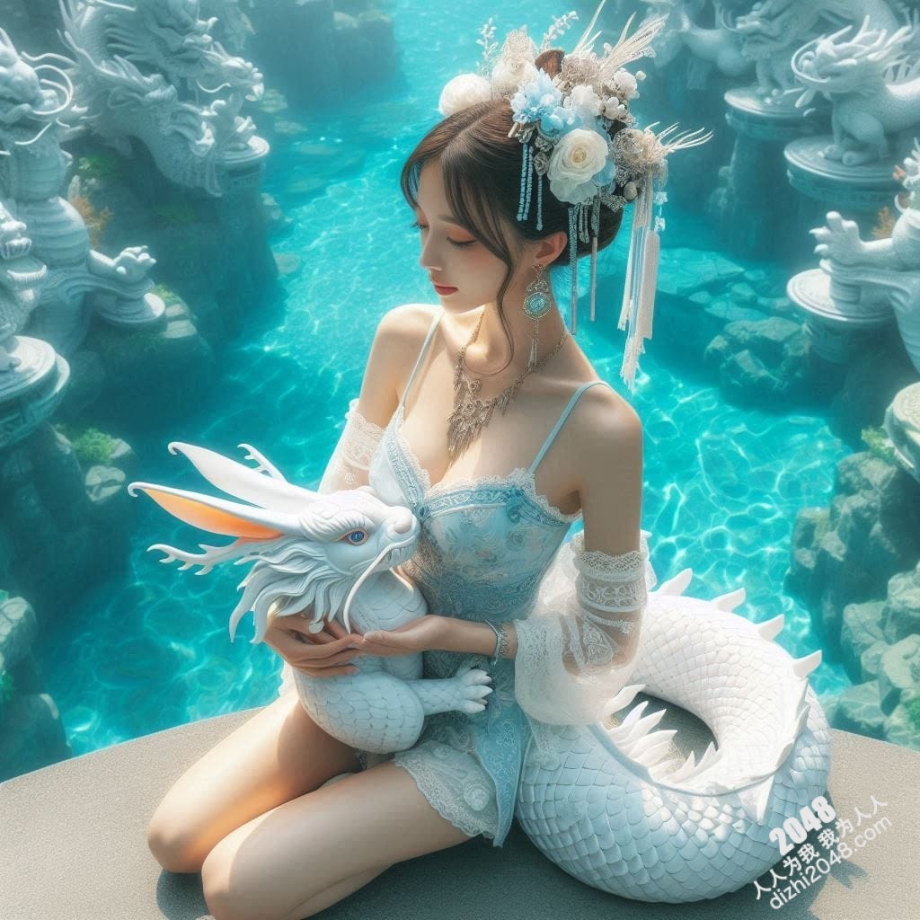 嫦娥海底魅影：月宫仙子深海私藏，绝美曲线诱惑无限(22)