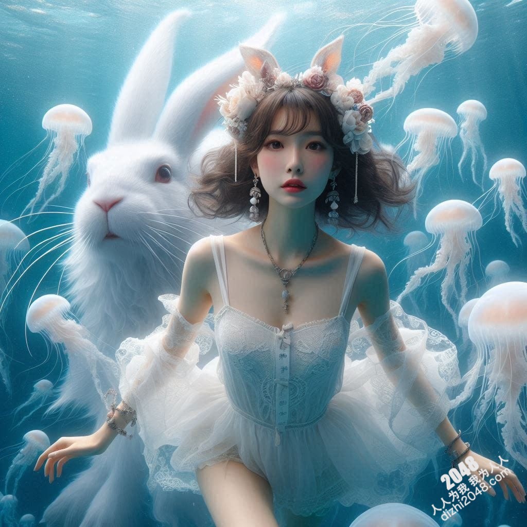 嫦娥海底魅影：月宫仙子深海私藏，绝美曲线诱惑无限(23)