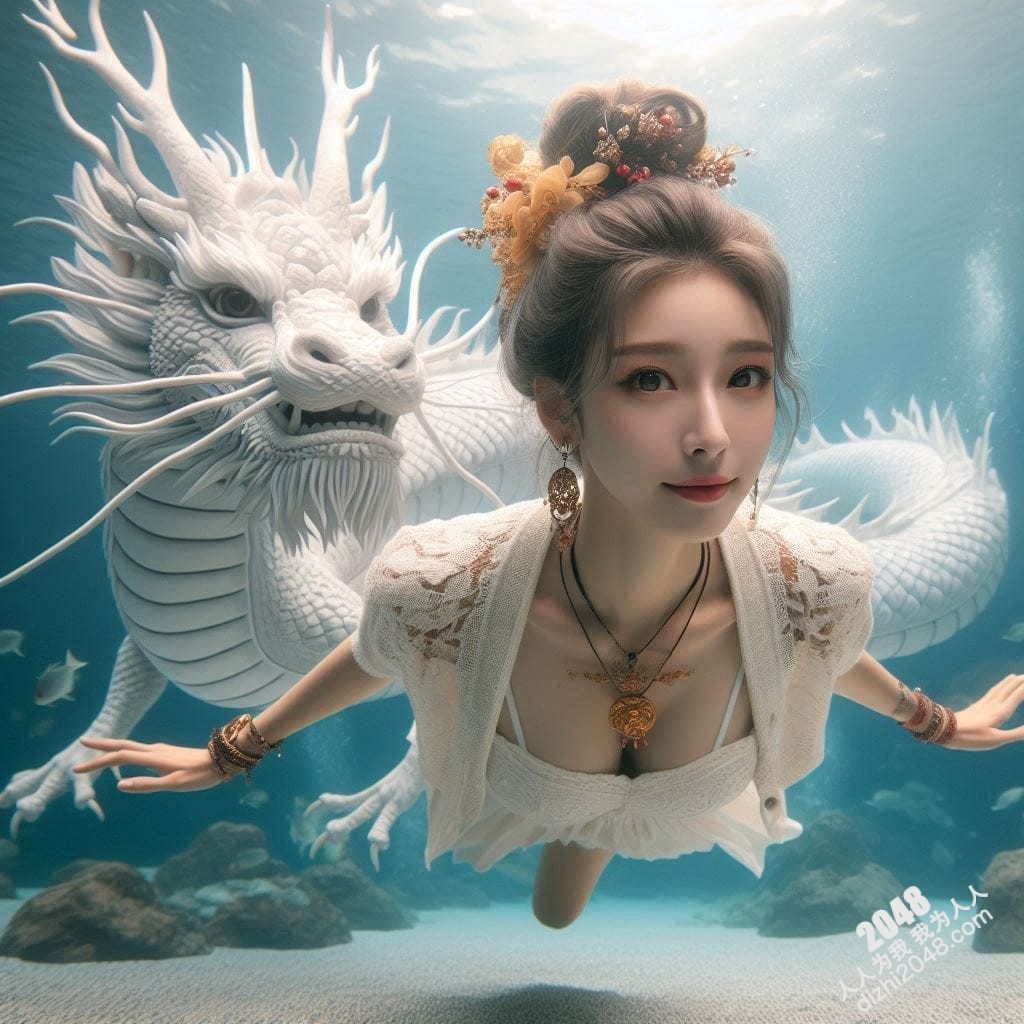 嫦娥海底魅影：月宫仙子深海私藏，绝美曲线诱惑无限(28)