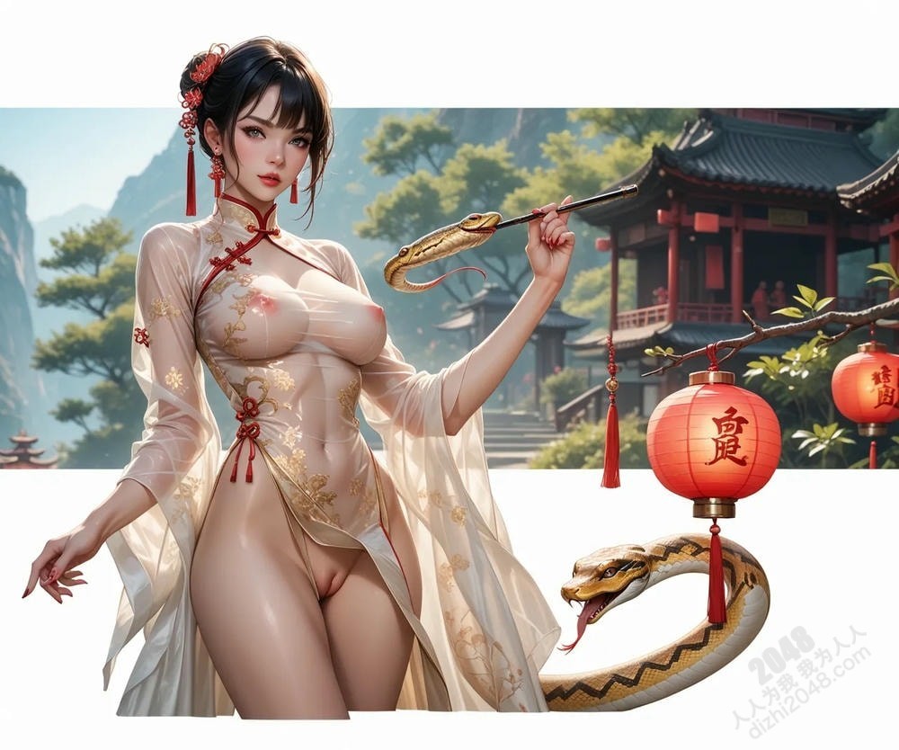旗袍尤物与灵蛇的秘密：蛇年春光乍泄(3)