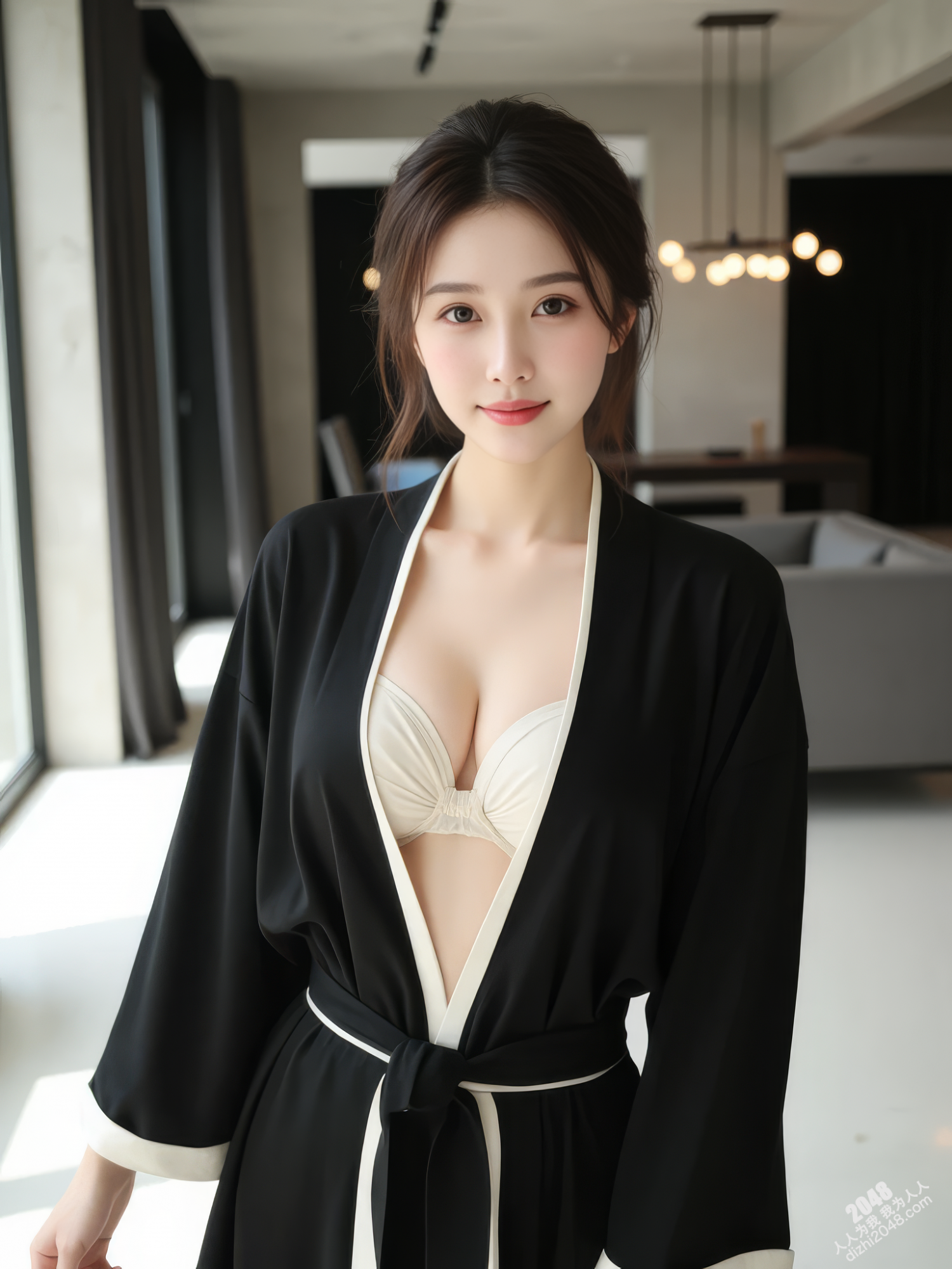 和服丽人持刀诱惑，都市侠女的神秘魅影(6)