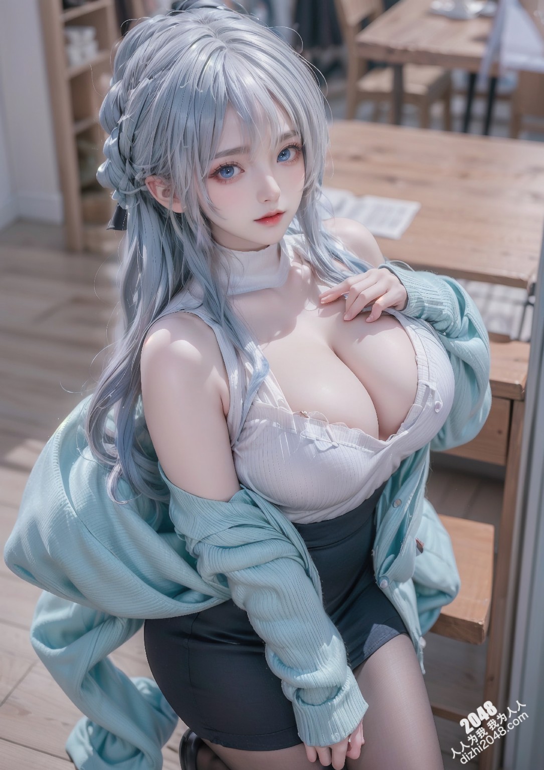 雪乃深冬的诱惑：高领毛衣下的秘密，厨房里的禁忌游戏(13)