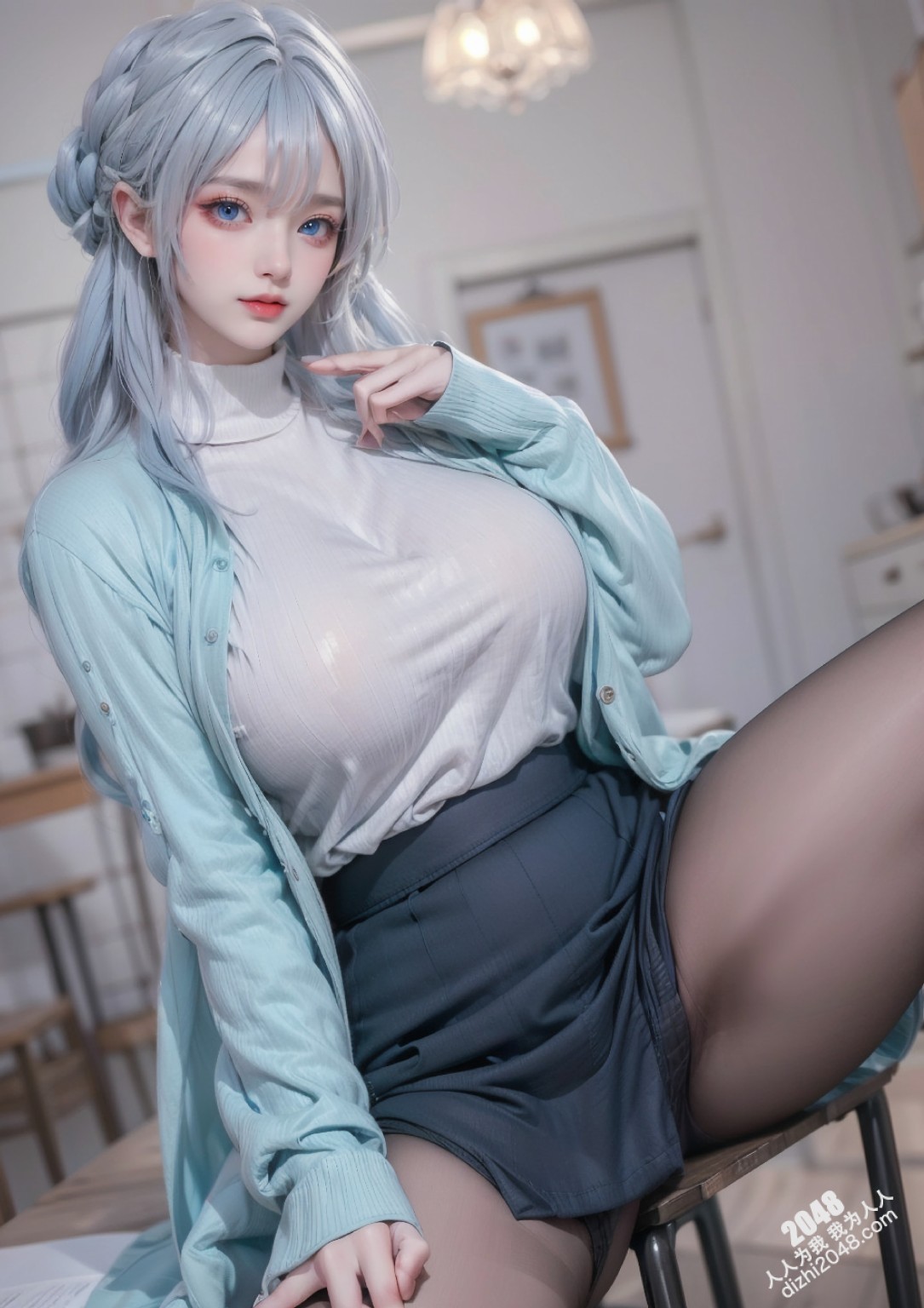 雪乃深冬的诱惑：高领毛衣下的秘密，厨房里的禁忌游戏(20)