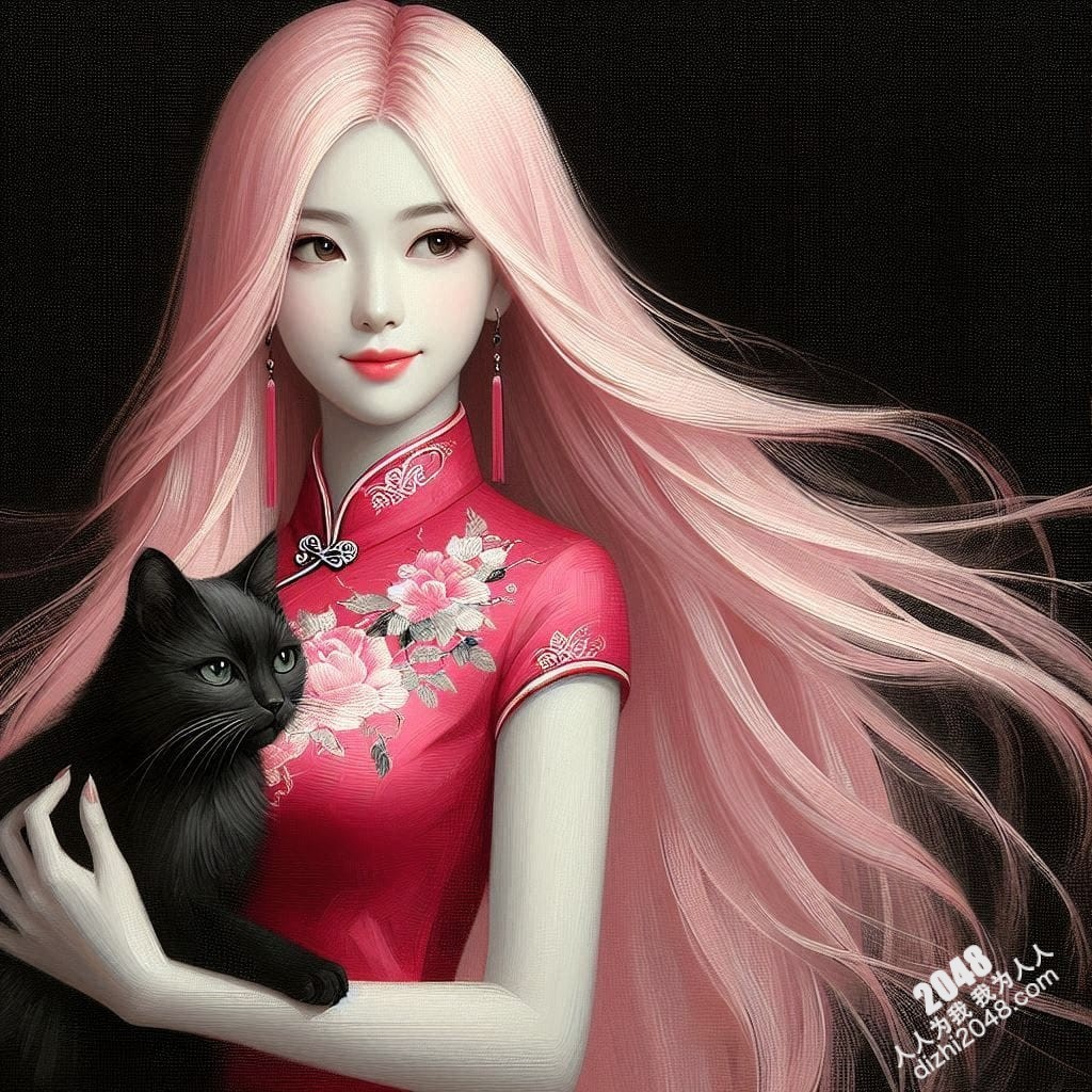 旗袍美女与黑猫的暧昧夜：一场禁忌的温柔缠绵(10)