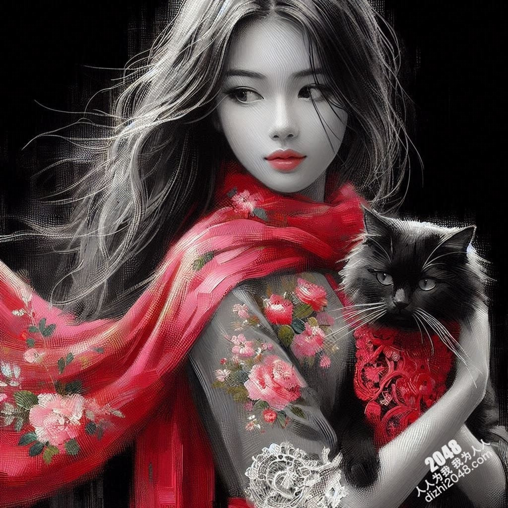 旗袍美女与黑猫的暧昧夜：一场禁忌的温柔缠绵(12)