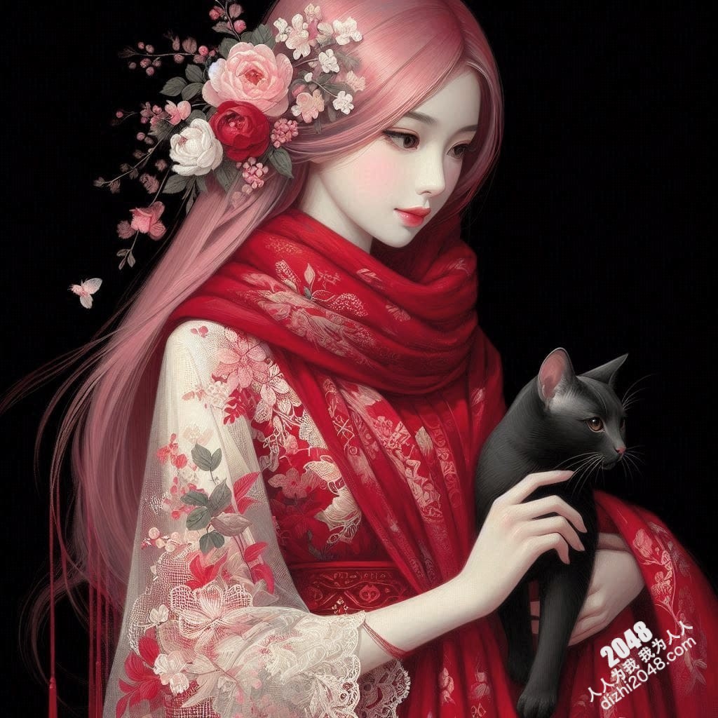 旗袍美女与黑猫的暧昧夜：一场禁忌的温柔缠绵(15)