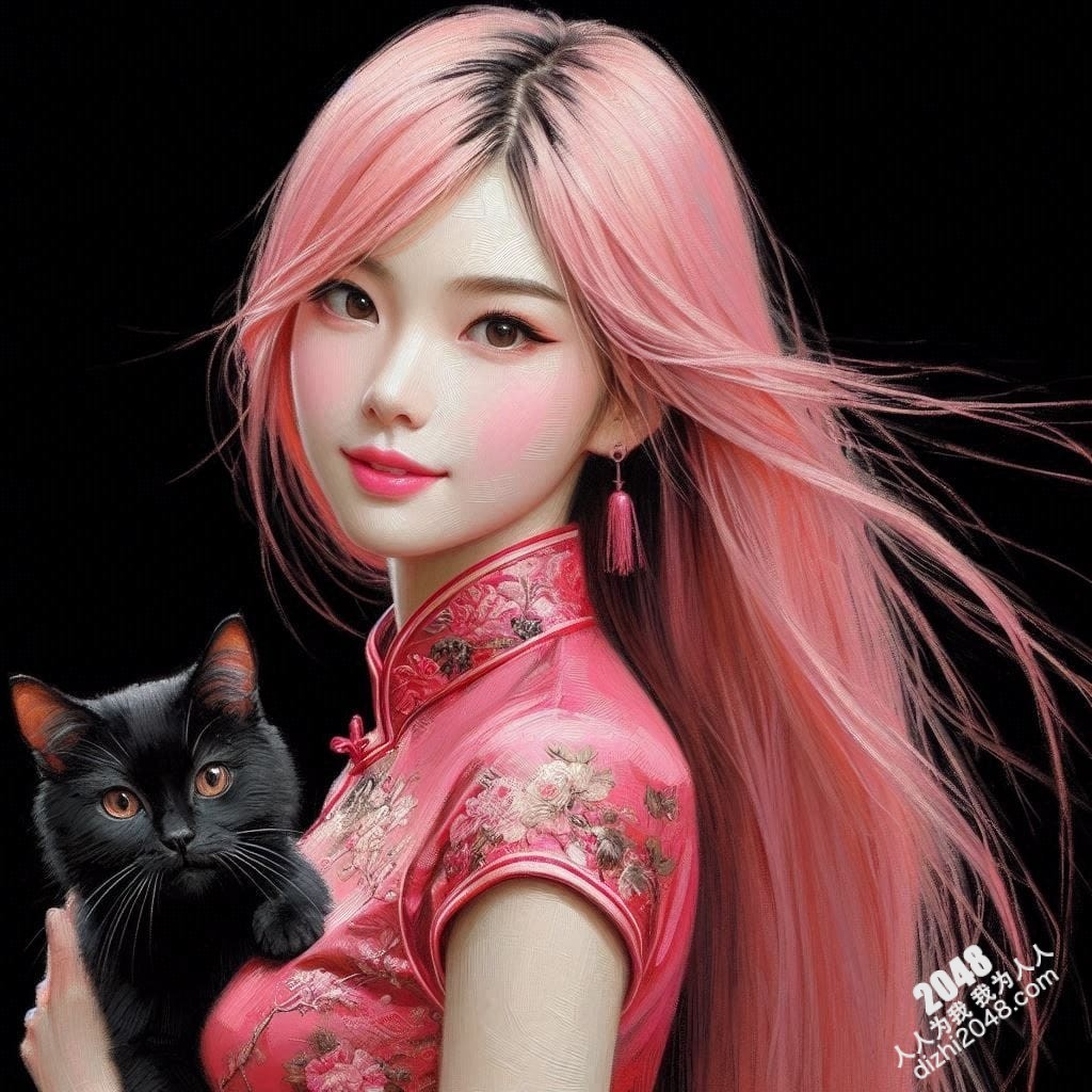 旗袍美女与黑猫的暧昧夜：一场禁忌的温柔缠绵(16)