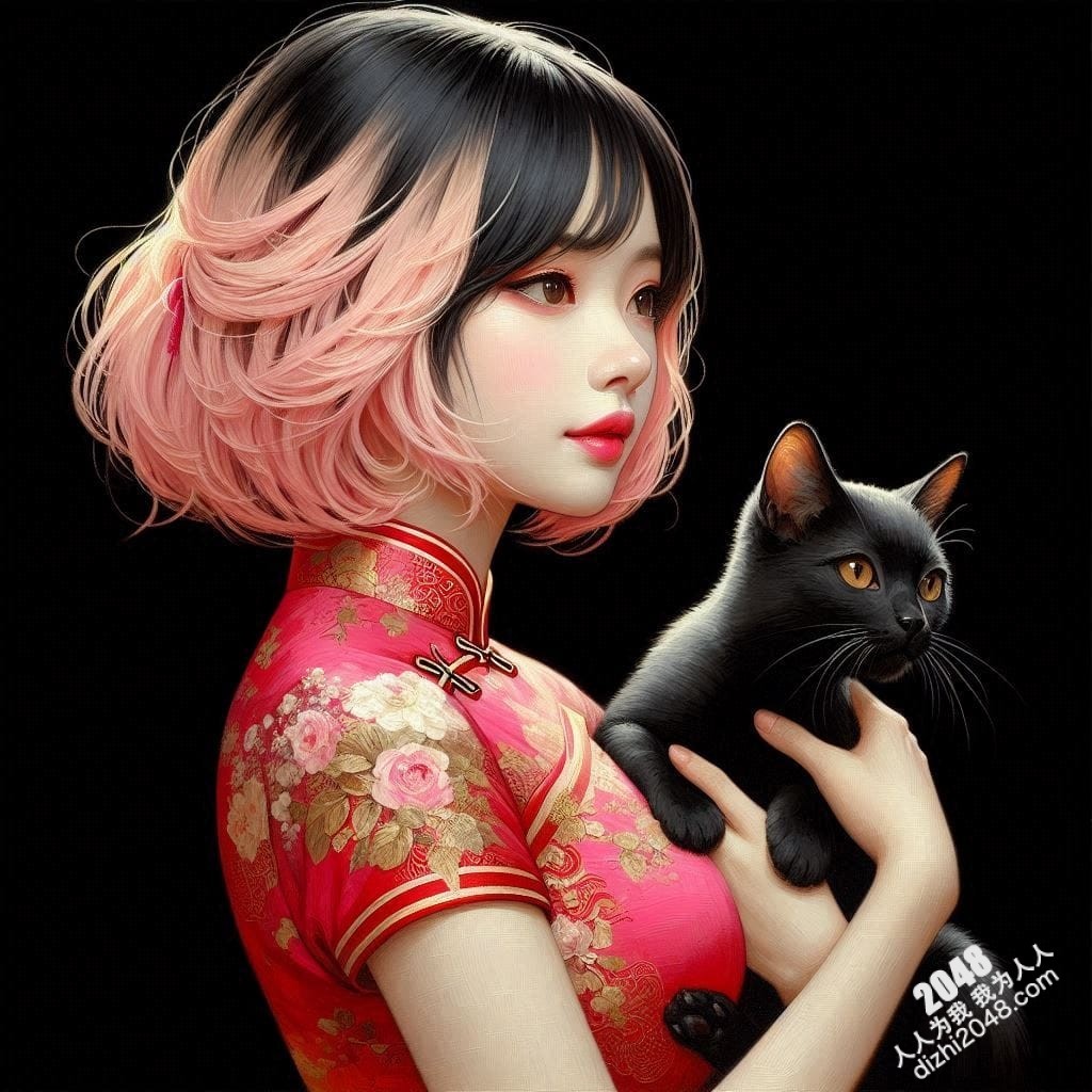 旗袍美女与黑猫的暧昧夜：一场禁忌的温柔缠绵(18)