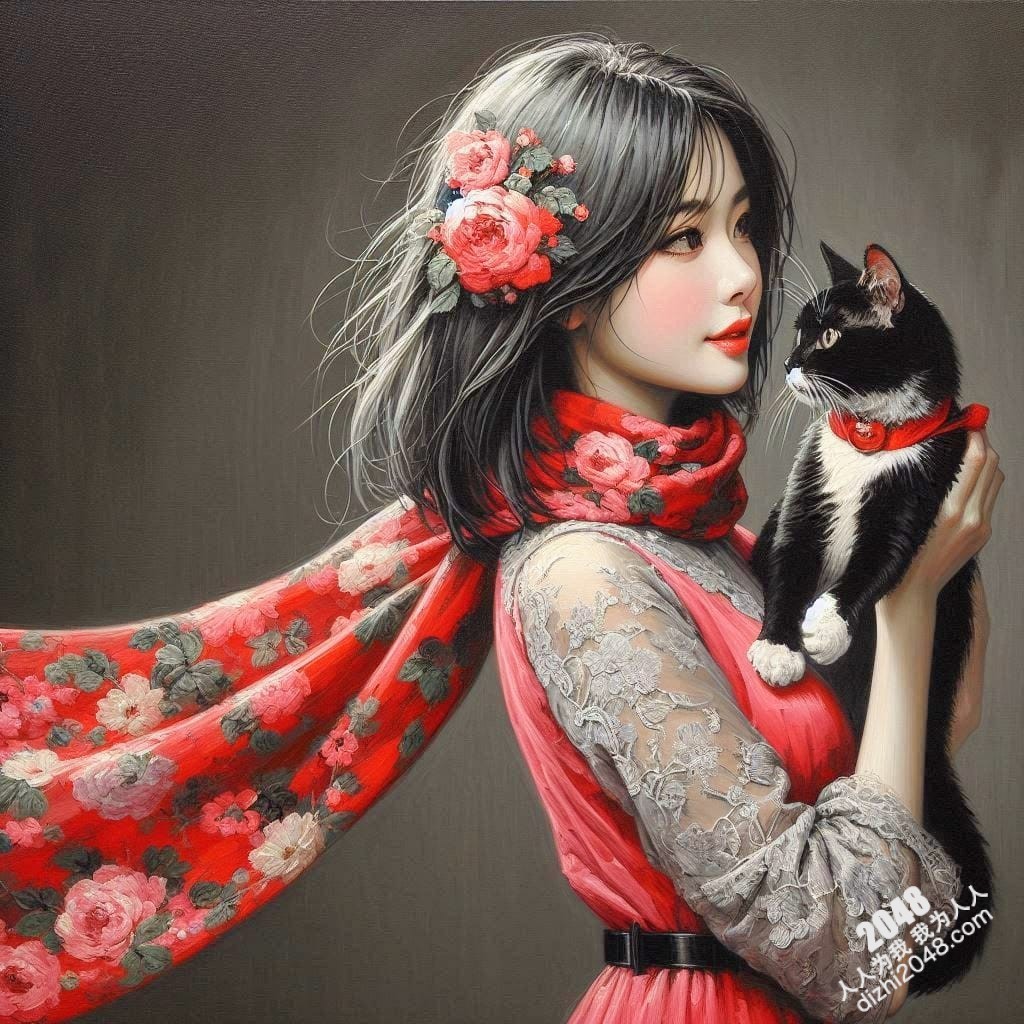 旗袍美女与黑猫的暧昧夜：一场禁忌的温柔缠绵(20)