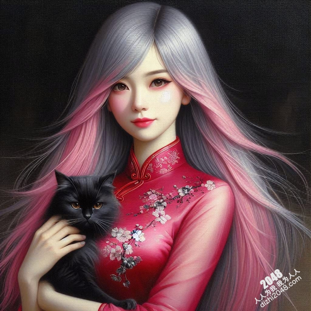 旗袍美女与黑猫的暧昧夜：一场禁忌的温柔缠绵(23)