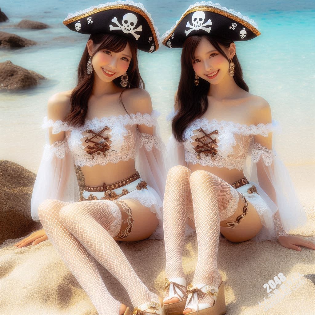 海滩上的黑色诱惑：双胞胎海盗宝贝的阳光假日(48)