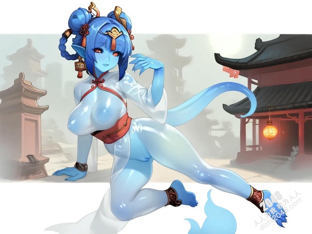 人像系列：废墟妖姬的魅惑诱惑—33号作品，东方奇幻风，性感妖女，古建筑背景，人体艺术，禁忌之美(16)