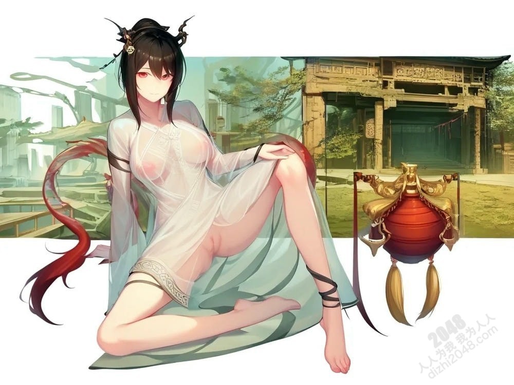 人像系列：废墟妖姬的魅惑诱惑—33号作品，东方奇幻风，性感妖女，古建筑背景，人体艺术，禁忌之美(19)