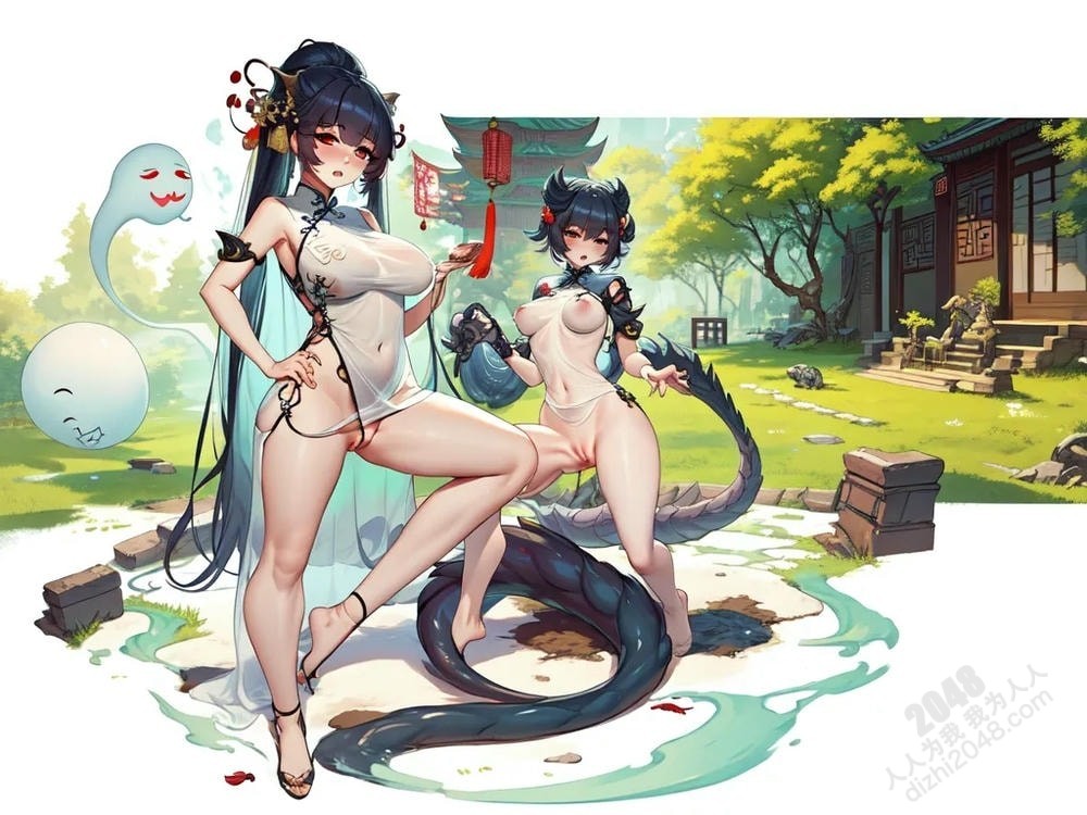 人像系列：废墟妖姬的魅惑诱惑—33号作品，东方奇幻风，性感妖女，古建筑背景，人体艺术，禁忌之美(23)