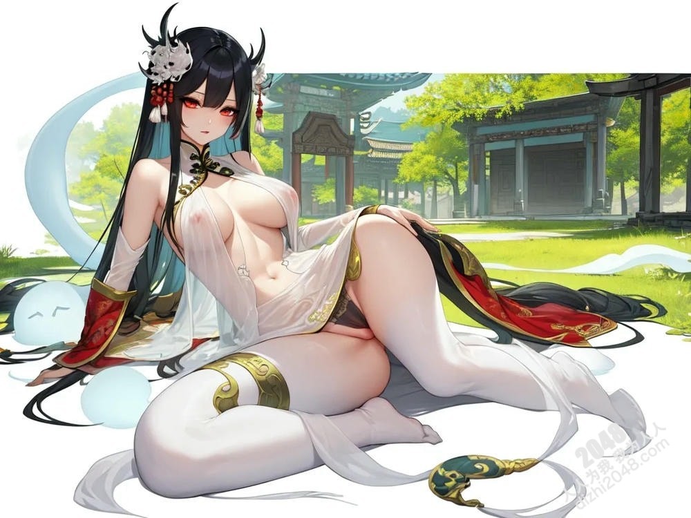 人像系列：废墟妖姬的魅惑诱惑—33号作品，东方奇幻风，性感妖女，古建筑背景，人体艺术，禁忌之美(24)