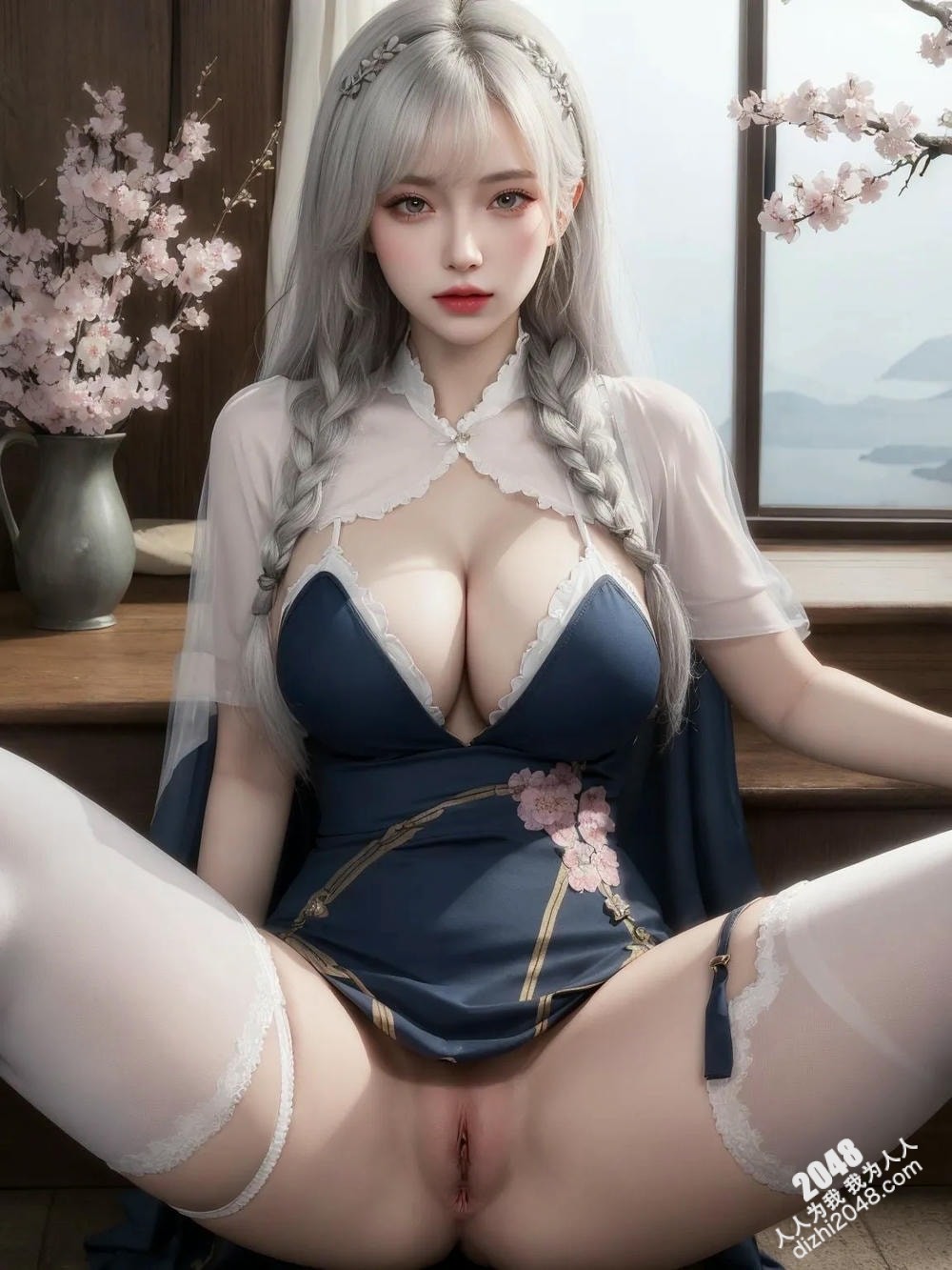 Cosplay女神Kaori的旗袍诱惑：极致魅惑的东方古典美(11)