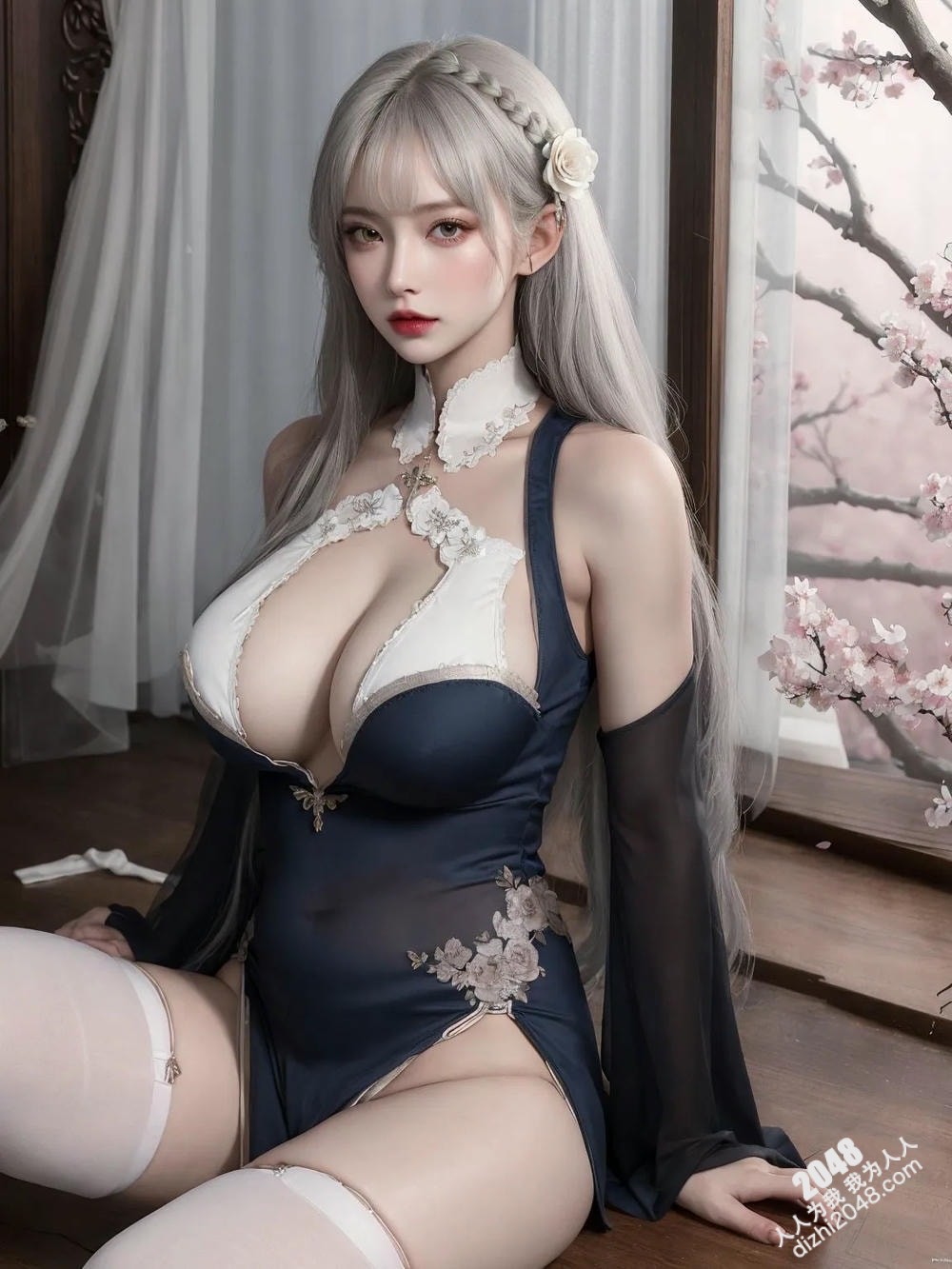 Cosplay女神Kaori的旗袍诱惑：极致魅惑的东方古典美(15)
