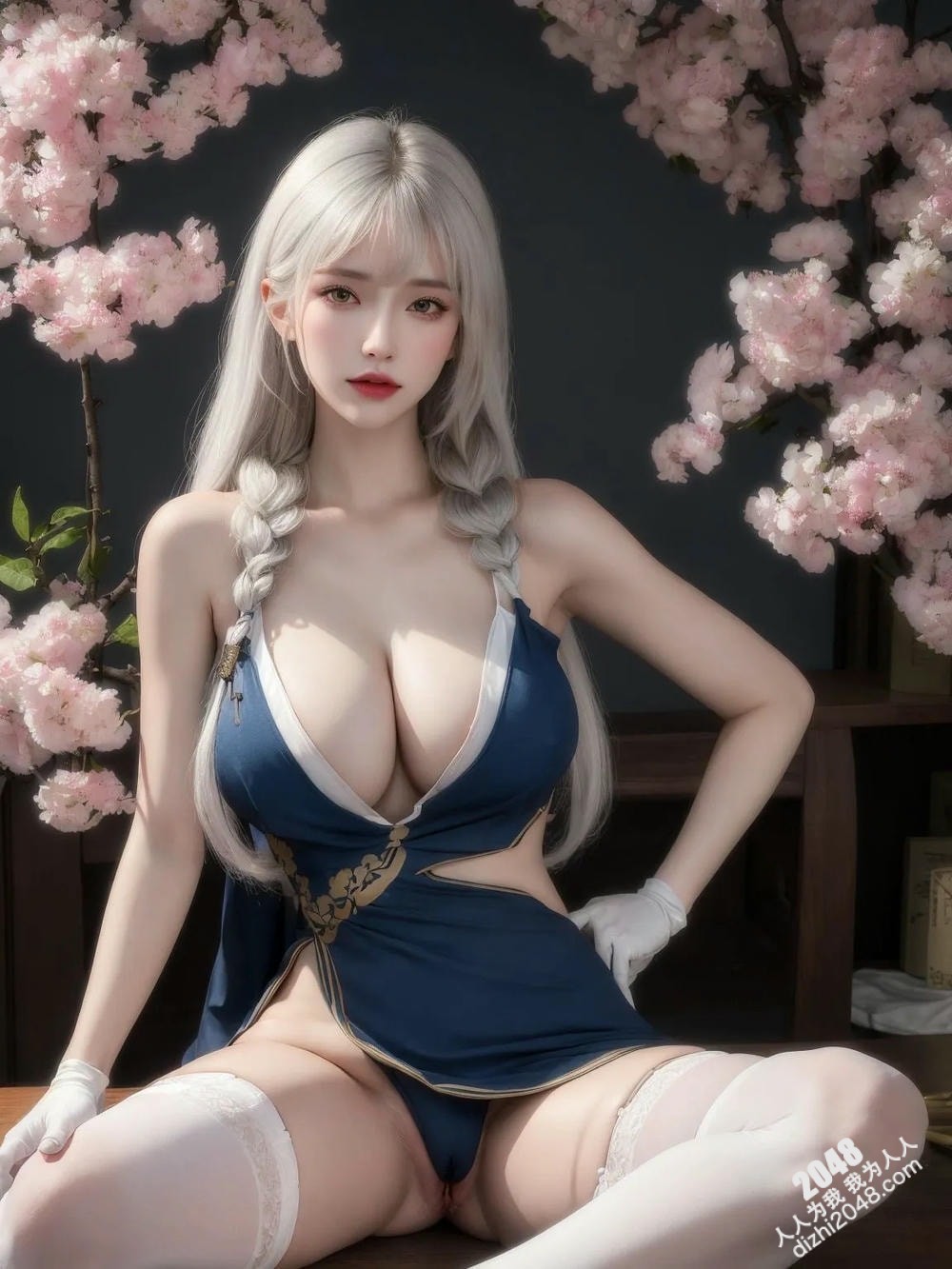 Cosplay女神Kaori的旗袍诱惑：极致魅惑的东方古典美(17)