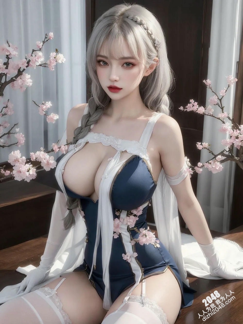 Cosplay女神Kaori的旗袍诱惑：极致魅惑的东方古典美(19)