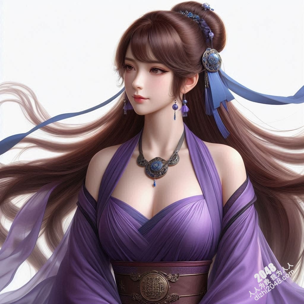 紫衣仙子：轻纱曼妙，酥胸半露，勾魂摄魄的绝世尤物