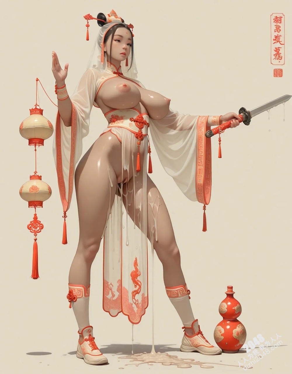 东方仙侠少女：绝世武功与倾城美貌的禁忌诱惑