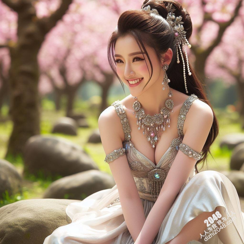 樱花林仙子：古典美人写真，极致诱惑，高清大图，绝美身材