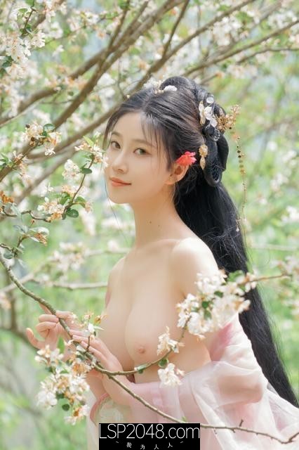 ⚫️⚫️☀胸模「年年」海棠仙唯美汉服 王爷府的千金大小姐 完美比率酥乳 脱俗气质哺育天下