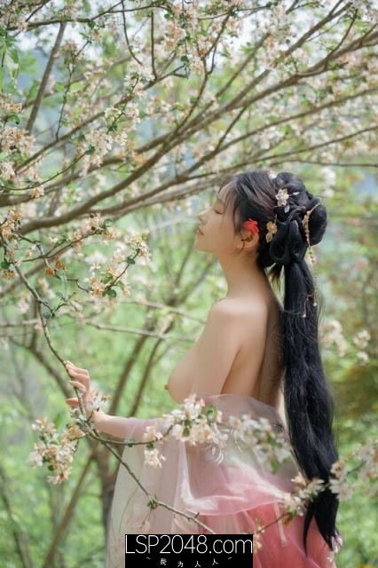⚫️⚫️☀胸模「年年」海棠仙唯美汉服 王爷府的千金大小姐 完美比率酥乳 脱俗气质哺育天下