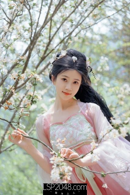 ⚫️⚫️☀胸模「年年」海棠仙唯美汉服 王爷府的千金大小姐 完美比率酥乳 脱俗气质哺育天下