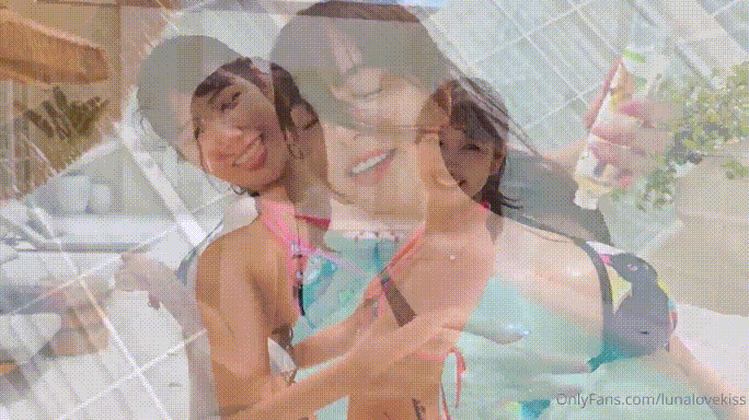 【新片速遞】OnlyFans 香月怜 (Ren Katsuki) &amp; luna 泳池边阳光明媚的日子互相抹油玩弄阴部[257.6M/00:07:05/MP4]