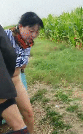 猎奇大爷大妈在玉米地里交易,直接电动三轮车上啪啪,最后似乎内射了!